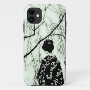 Vintage Pastel-Baum Japanische Frau iPhone-Hülle Case-Mate iPhone Hülle