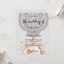 Vintage Pastel Floral Rose Hochzeit