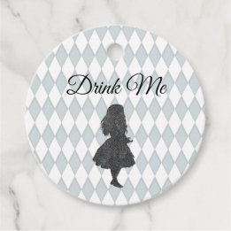 Vintage Pastell Alice im Wunderland Trinke mich Geschenkanhänger