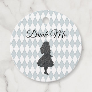 Vintage Pastell Alice im Wunderland Trinke mich Geschenkanhänger