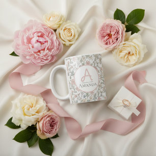 Vintage Pastell Blumen Geschenk zur Brautparty Kaffeetasse
