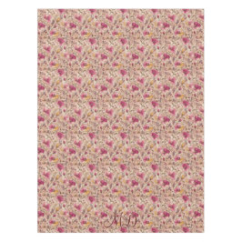 Vintage-Pastell-Blumengarten-Muster Tischdecke