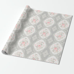 Vintage Pastell Floral Geschenkpapier