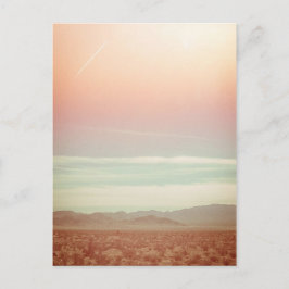 Vintage Pastell Ocean Beach Sunset Card Postkarte