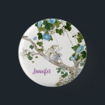 Vintage Pastellfarben im asiatischen Stil, florali Button<br><div class="desc">Sie können die Schriftart und Farben leicht ändern. Sie können auch Ihr Logo und das Hintergrundbild hinzufügen,  wie Sie möchten.</div>