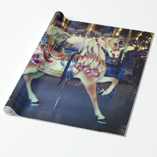 Vintage Pastellfröhliche gehen Geschenkpapier