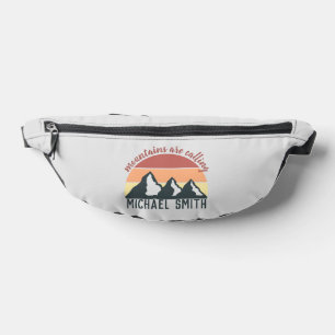 Vintage Pastellgebirge nennen Monogramm grau Bauchtasche