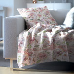 Vintage Pastellrosen Fleecedecke<br><div class="desc">Pastellrosa Vintage Rose nahtlos.</div>