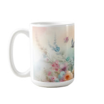 Vintage Pastellrosen mit Schmetterling