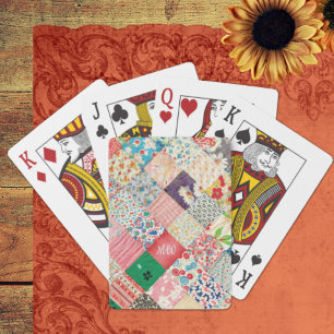 Vintage-Patchwork-Druck Spielkarten