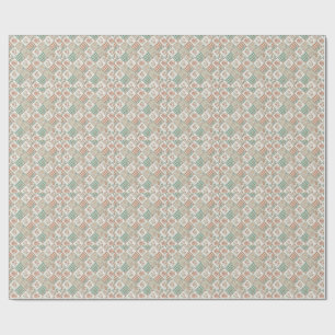 Vintage-Patchwork-Gingham-Karomuster-Textildesign Geschenkpapier