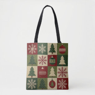 Vintage, Patchwork-Quilt-Look rustikal Weihnachten