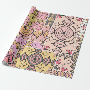 Vintage-Patchwork-Quilt-Muster. Vintage dekorativ Geschenkpapier