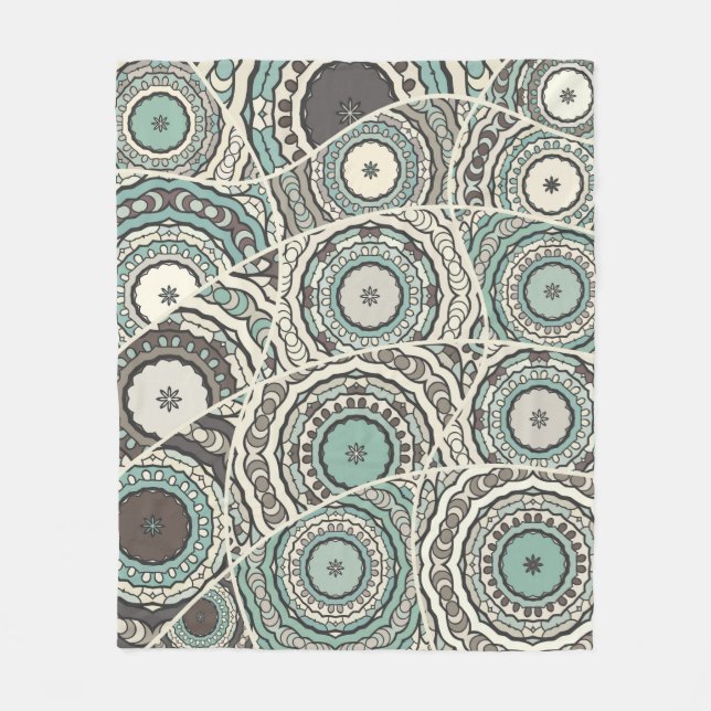 Vintage patchwork quilt pattern. Korikvintage Fleecedecke (Vorderseite)