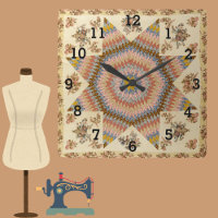 Vintage Patchwork Stern Quilt Nähzimmer