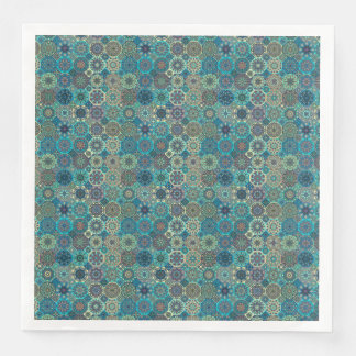 Vintage patchwork with floral mandala elemente serviette