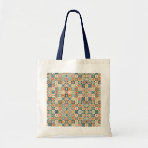 Vintage, patchworkartiger Quilt-Look Tragetasche