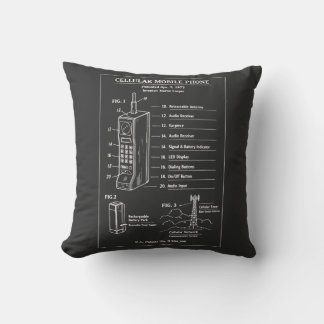 Vintage Patent-Handy Blueprint Kissen