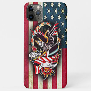Vintage Patriotische Amerikanische Flagge Bald Eag Case-Mate iPhone Hülle