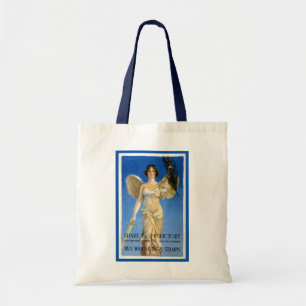 Vintage patriotische Engel-Frau, Kriegsanleihen ka Tragetasche