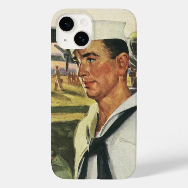 Vintage Patriotische Helden, Militäreinrichtungen  Case-Mate iPhone Hülle (Rückseite)