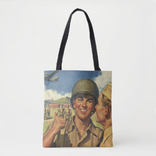 Vintage patriotische Helden, Militärflugzeugmänner