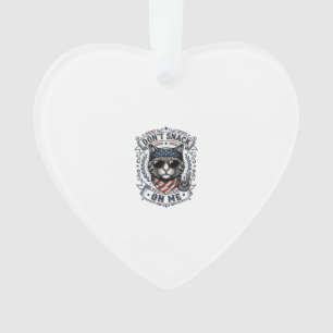 Vintage patriotische Katze Snack nicht auf mir  Ornament