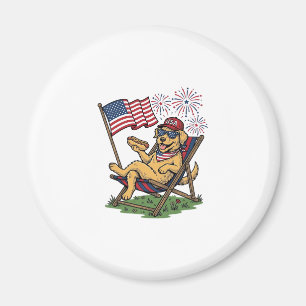 Vintage patriotische Katzen USA-Shirt-Design (2)_1 Magnet