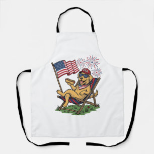 Vintage patriotische Katzen USA-Shirt-Design (2)_1 Schürze