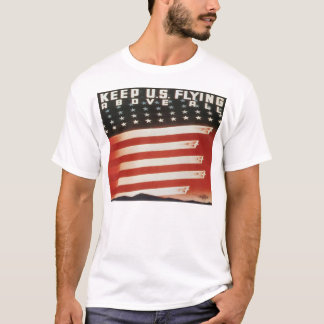 Vintage patriotische Kunst - Halte die USA fliegen T-Shirt