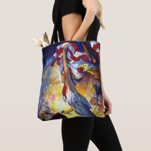 Vintage patriotische Lady Liberty amerikanische Fl
