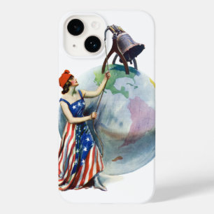 Vintage Patriotische Lady Liberty Magazine Cover A