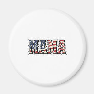 Vintage-patriotische Mama-Lettering-Shirt-Design_1 Magnet