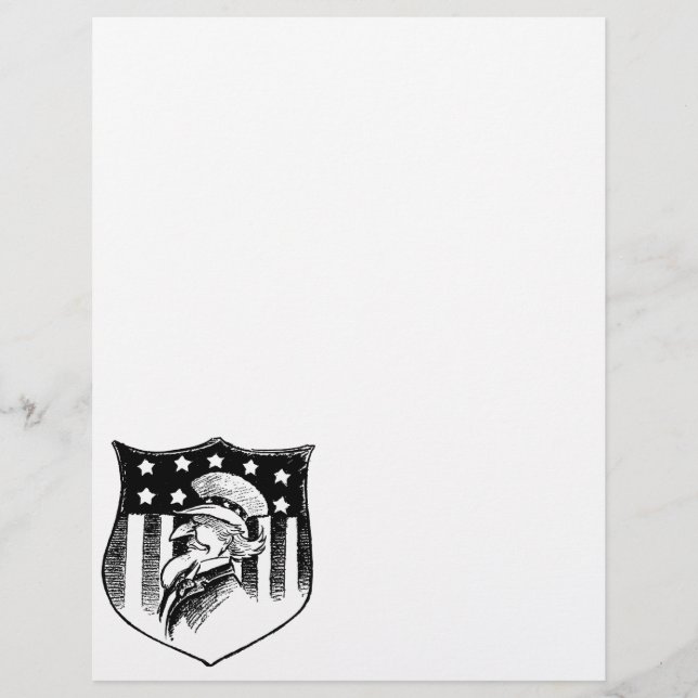 Vintage Patriotische Onkel Sam und amerikanische F Flyer (Vorne)