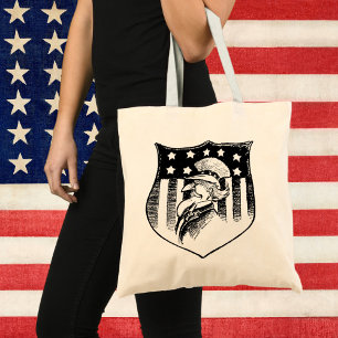 Vintage Patriotische Onkel Sam und amerikanische F Tragetasche