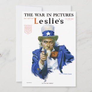 Vintage-patriotische Uncle-Sam-Magazincover-Kunst