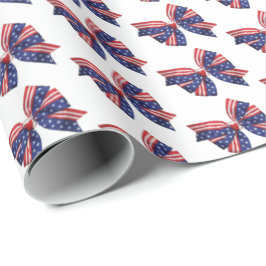 Vintage Patriotische US Flagge Ribbon Geschenkpapier