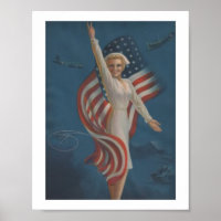 Vintage patriotische WW2-Militärkrankenversicherun