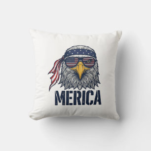 Vintage patriotischer Adler Merica-Shirt-Design_1 Kissen