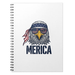 Vintage patriotischer Adler Merica-Shirt-Design_1 Notizblock