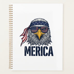 Vintage patriotischer Adler Merica-Shirt-Design_1 Planer