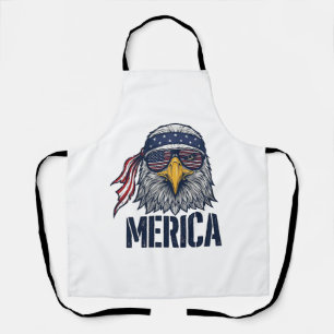 Vintage patriotischer Adler Merica-Shirt-Design_1 Schürze