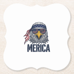 Vintage patriotischer Adler Merica-Shirt-Design_1 Untersetzer