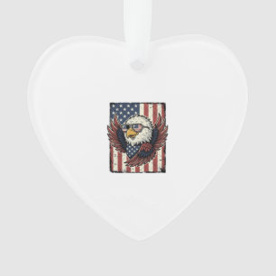 Vintage patriotischer Adler Sonnenbrille Shirt Des Ornament
