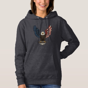 Vintage-patriotischer-Adler-Vektor-Shirt-Design_1 Hoodie