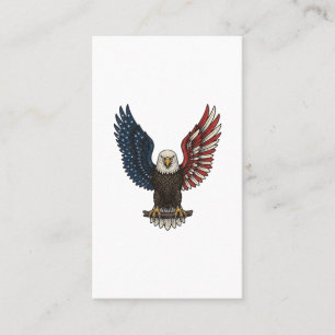 Vintage-patriotischer-Adler-Vektor-Shirt-Entwurf_1 Visitenkarte