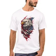 Vintage patriotischer amerikanischer Adler 4. Juli