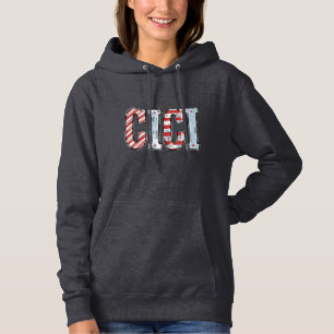 Vintage patriotischer CICI-Name-Vektor-Shirt-Desig Hoodie