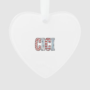 Vintage patriotischer CICI-Name-Vektor-Shirt-Desig Ornament
