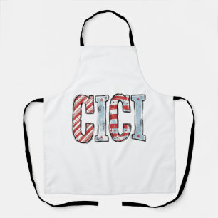 Vintage patriotischer CICI-Name-Vektor-Shirt-Desig Schürze